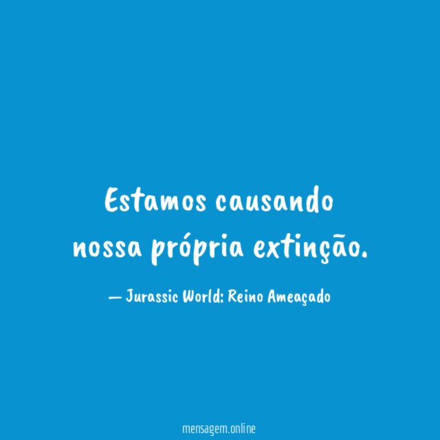 Estamos causando nossa própria extinção