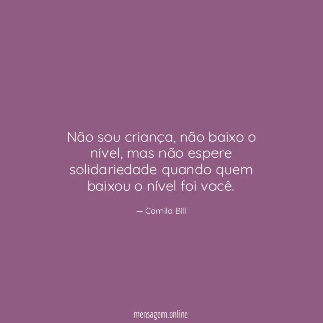 Não sou criança