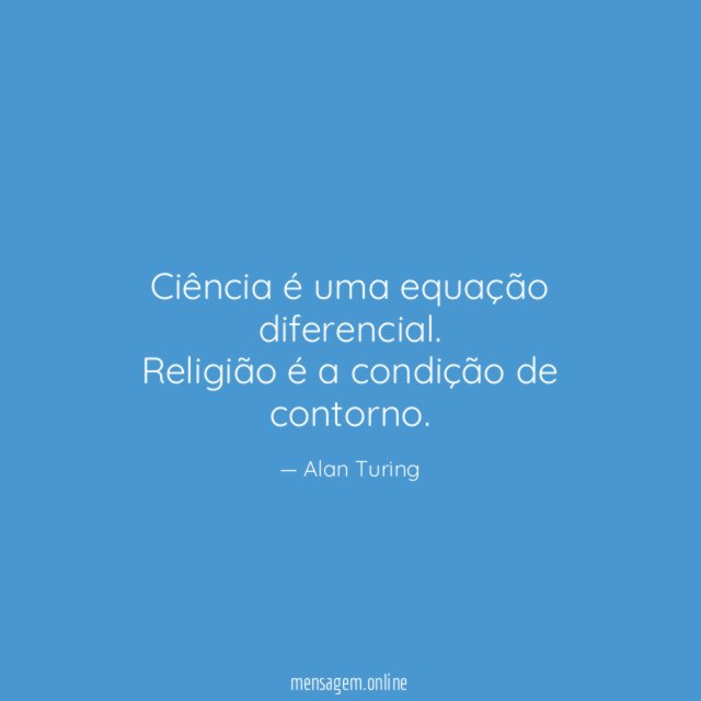 Ciência é uma equação diferencial