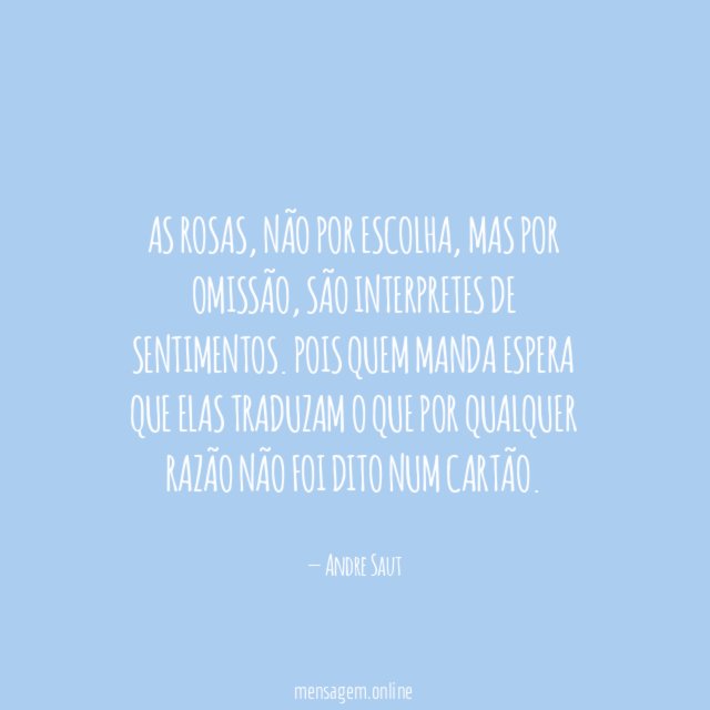 As rosas
