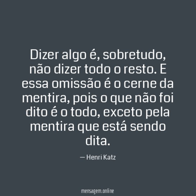 Dizer algo é
