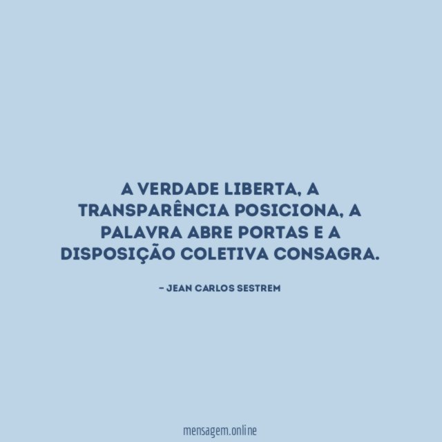 A verdade liberta