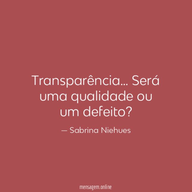 Transparência