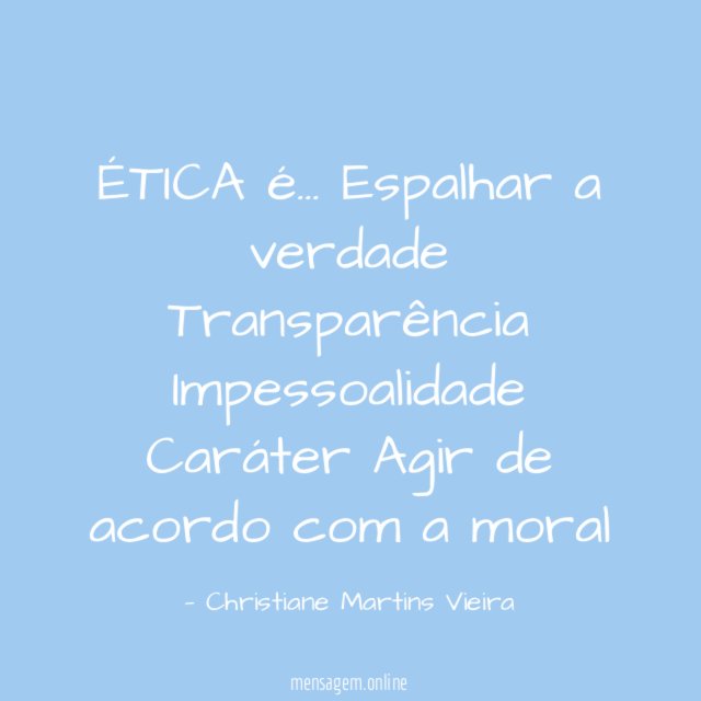 ÉTICA é…