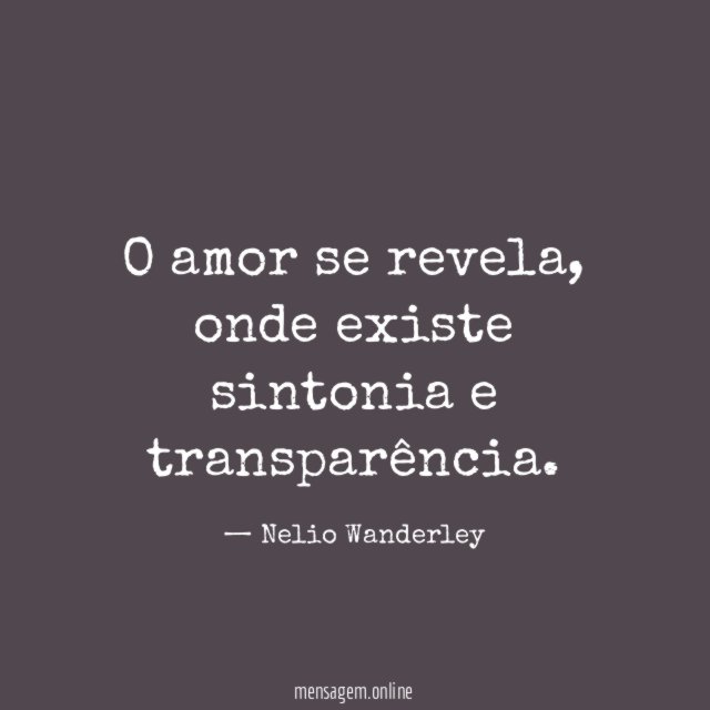 O amor se revela