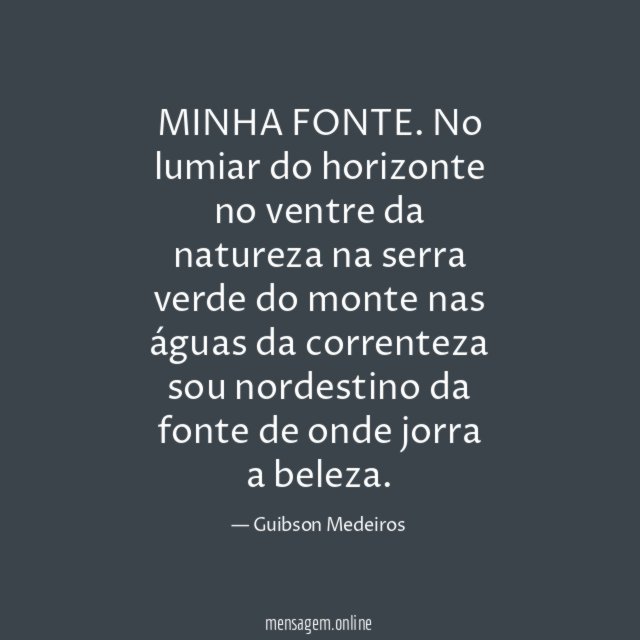 MINHA FONTE.