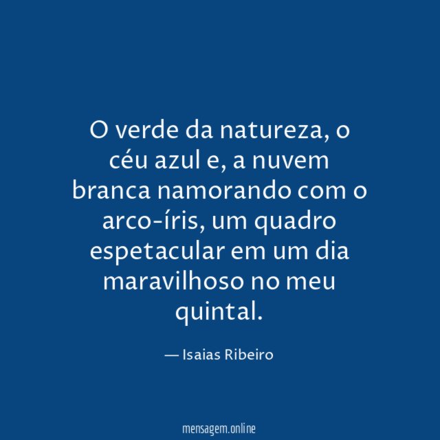 O verde da natureza