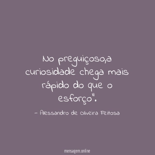 No preguiçoso