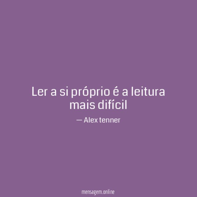Ler a si próprio é a leitura mais difícil