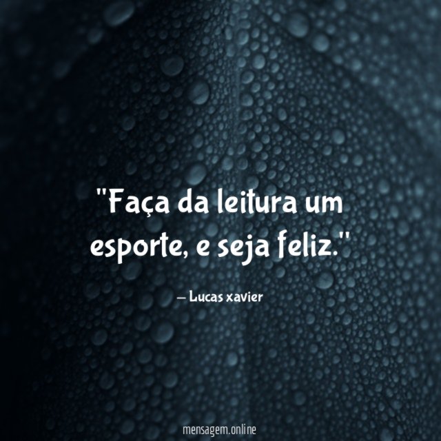 'Faça da leitura um esporte