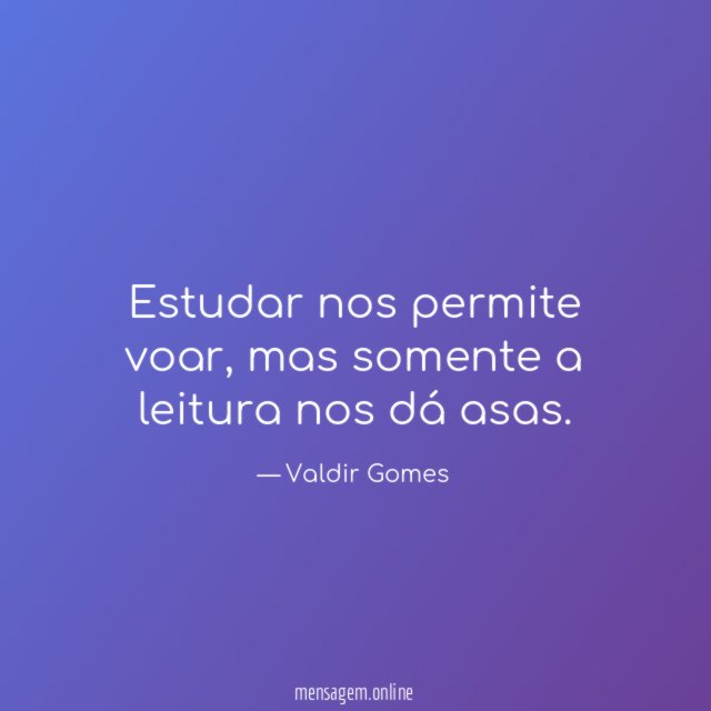 Estudar nos permite voar
