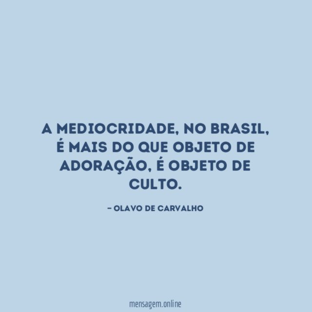 A mediocridade