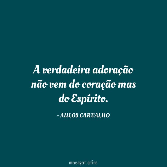 A verdadeira adoração não vem do coração mas