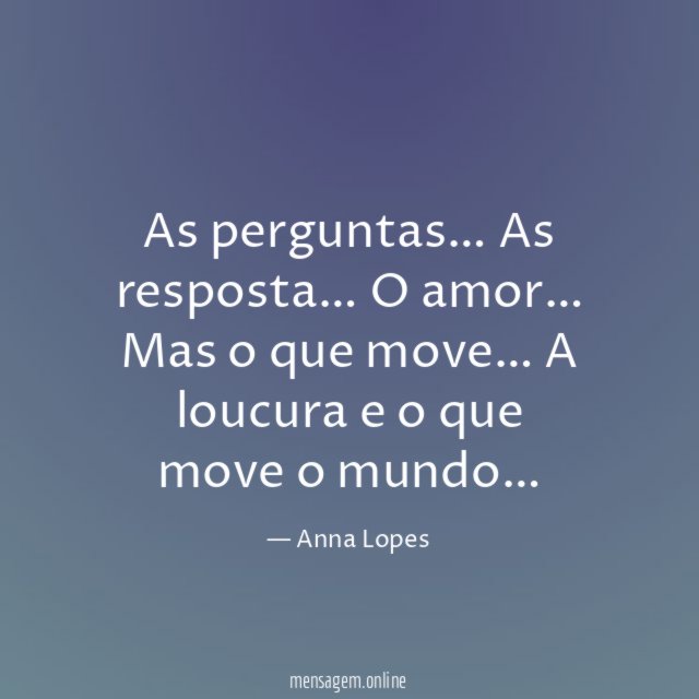 As perguntas