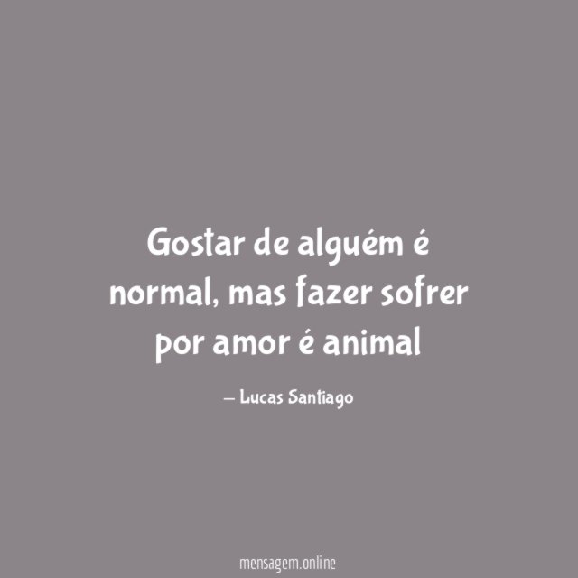 Gostar de alguém é normal