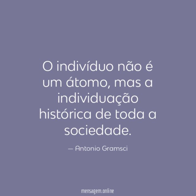 O indivíduo não é um átomo