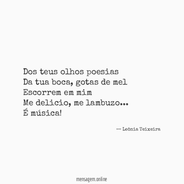 Dos teus olhos poesias Da tua boca
