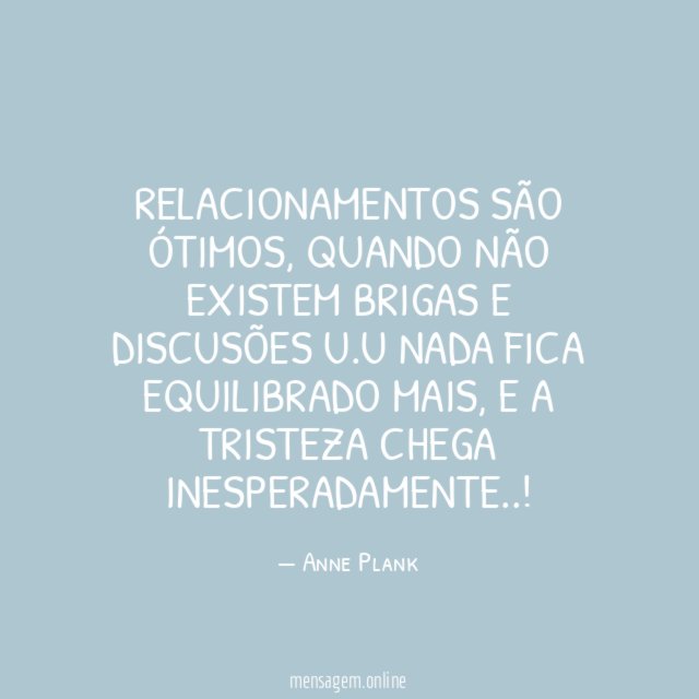Relacionamentos são ótimos