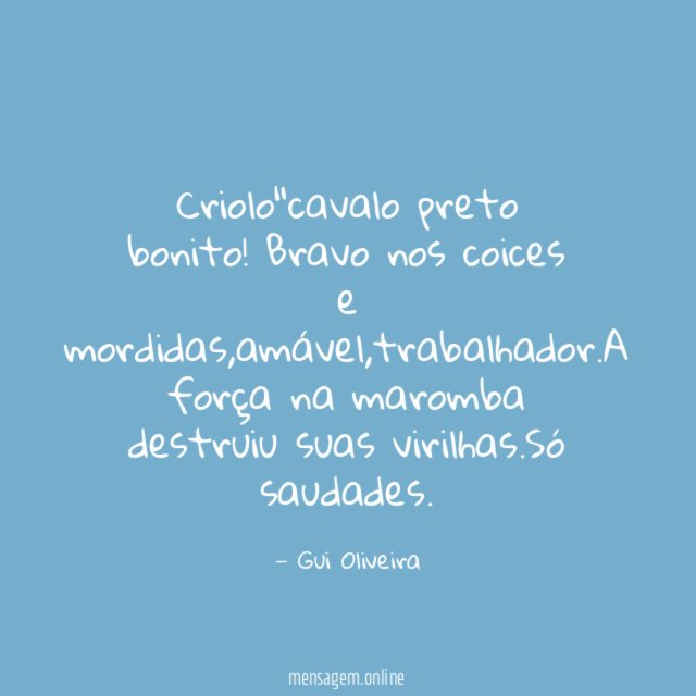 Criolo"cavalo preto bonito