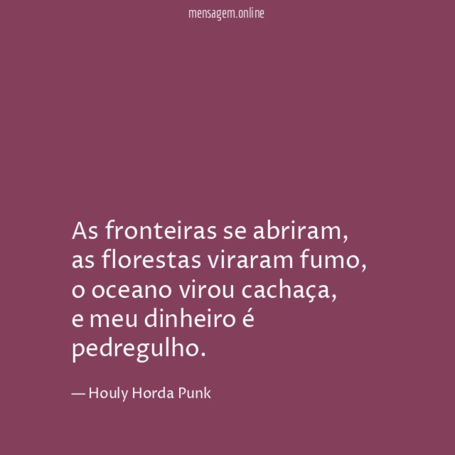 As fronteiras se abriram