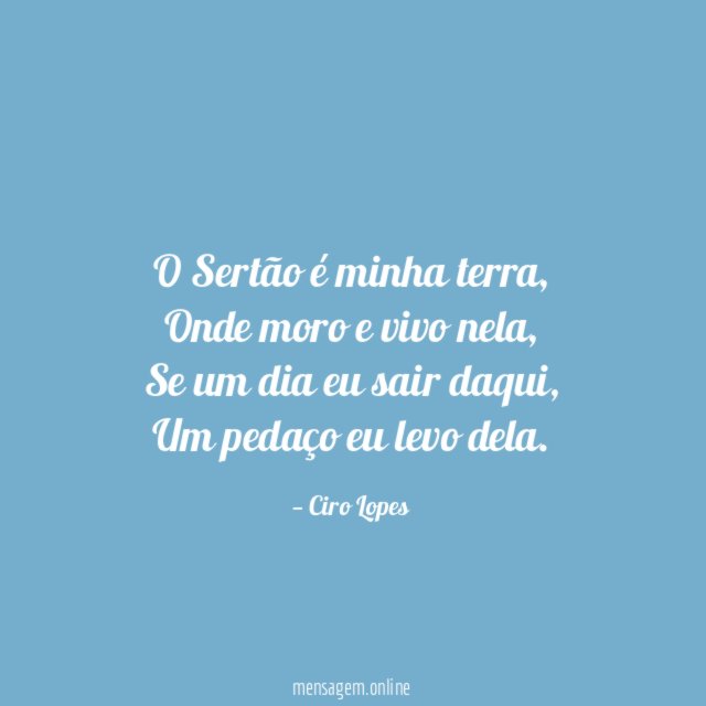 O Sertão é minha terra