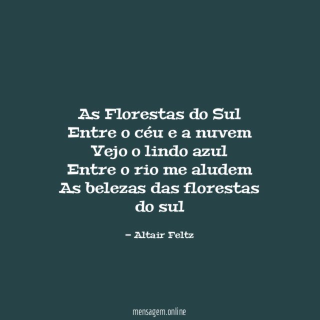 As Florestas do Sul