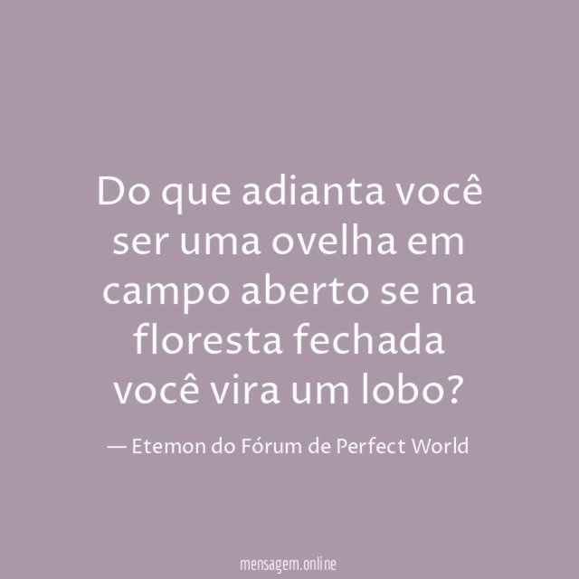 Do que adianta você ser uma ovelha em