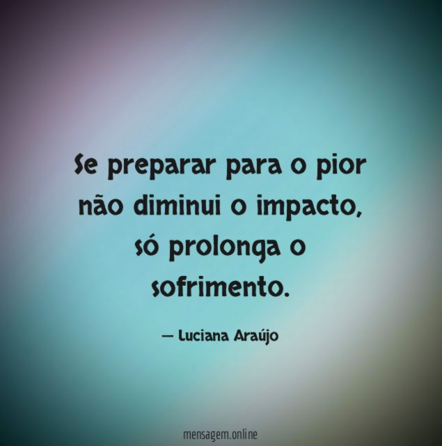 Se preparar para o pior não diminui o impacto