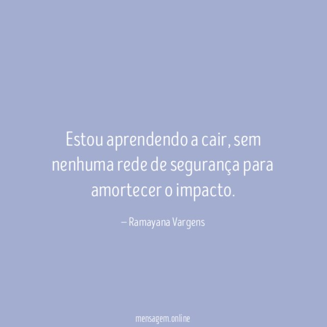 Estou aprendendo a cair