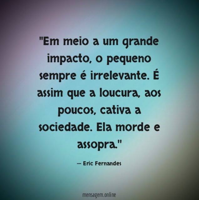 'Em meio a um grande impacto