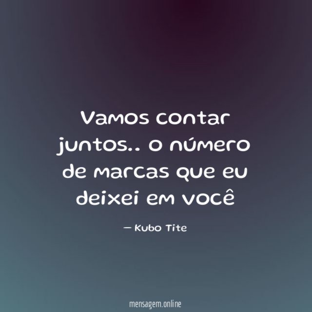 Vamos contar juntos…