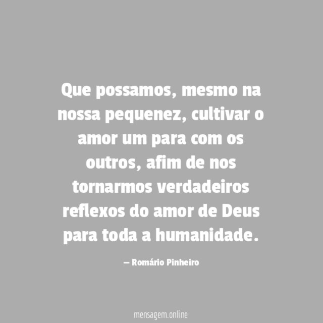 Que possamos