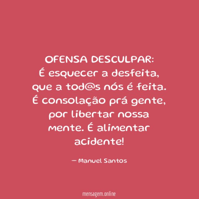 OFENSA DESCULPAR: