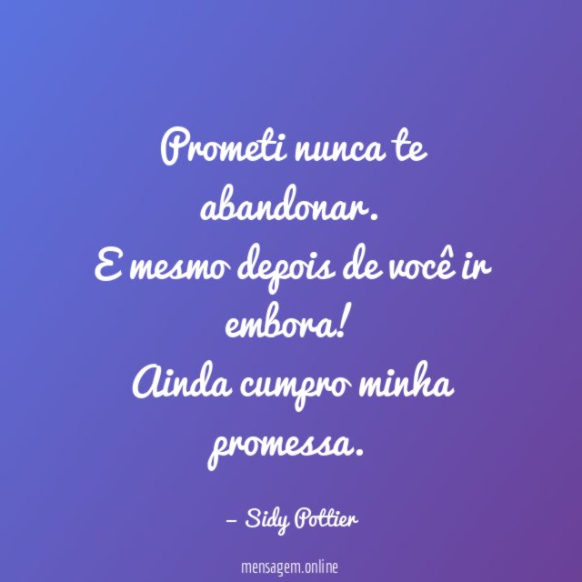 Prometi nunca te abandonar