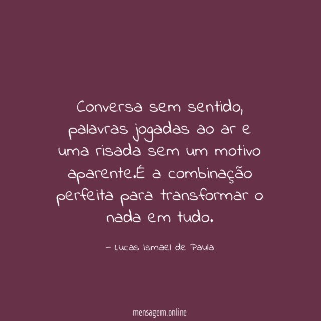 Conversa sem sentido