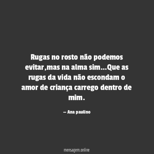 rugas no rosto não podemos evitar