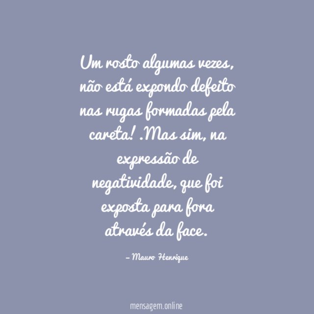 Um rosto algumas vezes