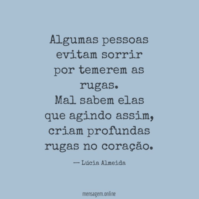 Algumas pessoas evitam sorrir por temerem as rugas