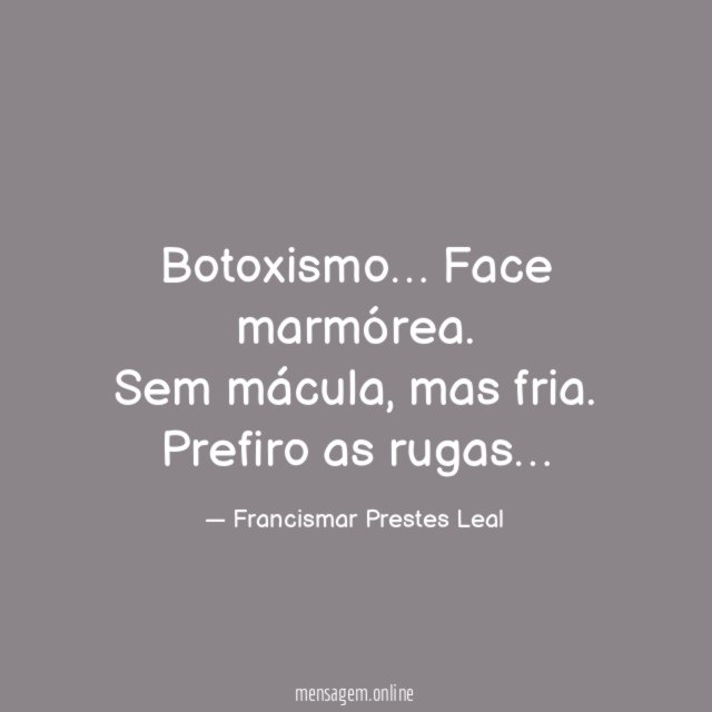Botoxismo…