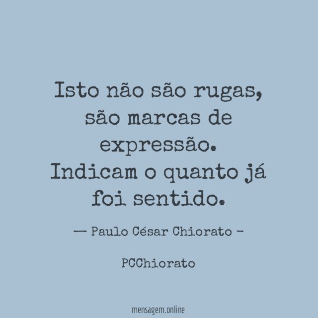 Isto não são rugas