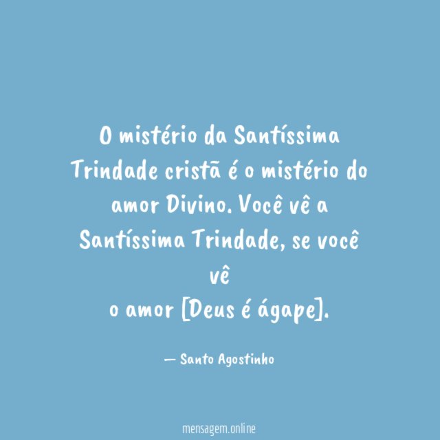 O mistério da Santíssima Trindade cristã é