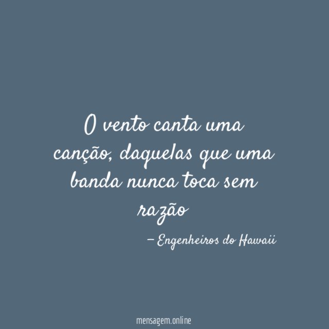 o vento canta uma canção