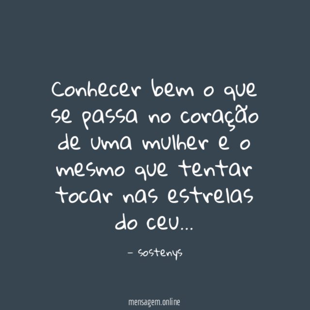 Conhecer bem o que se passa no coração
