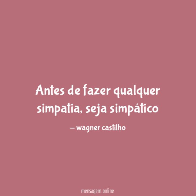 Antes de fazer qualquer simpatia