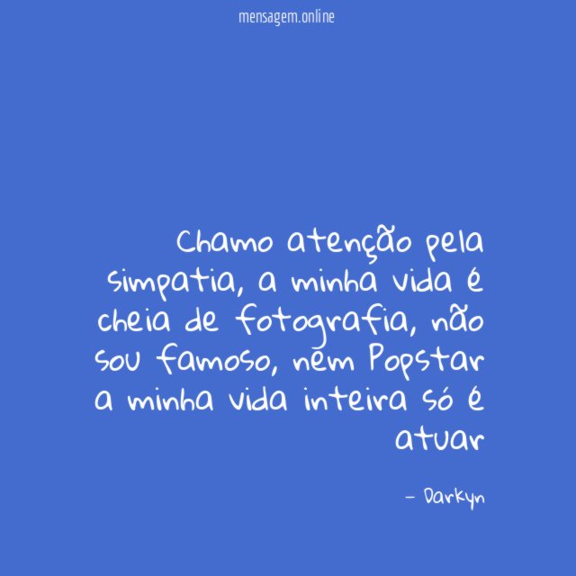 Chamo atenção pela simpatia