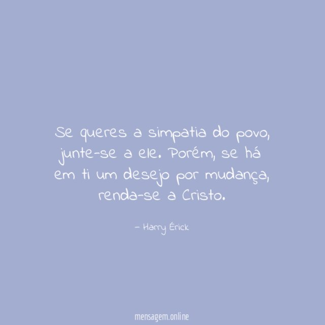 Se queres a simpatia do povo