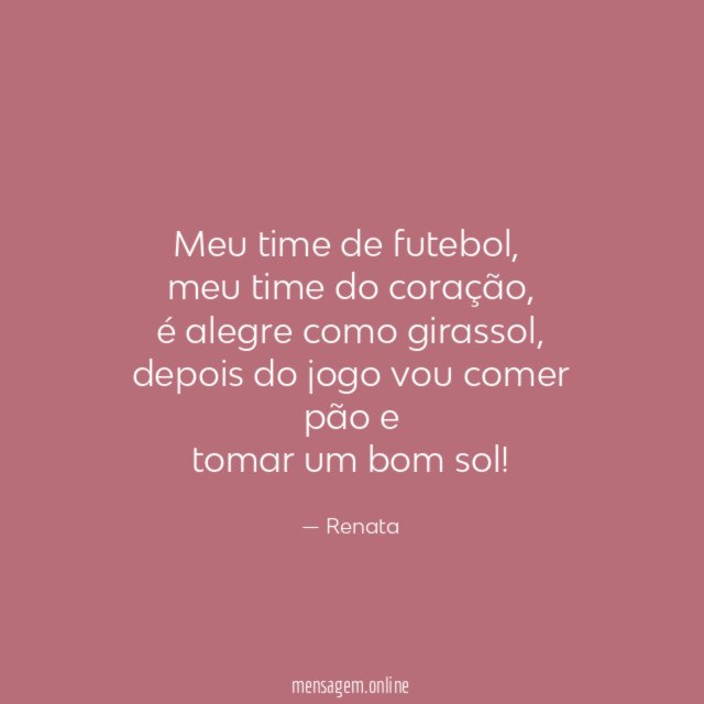 meu time de futebol