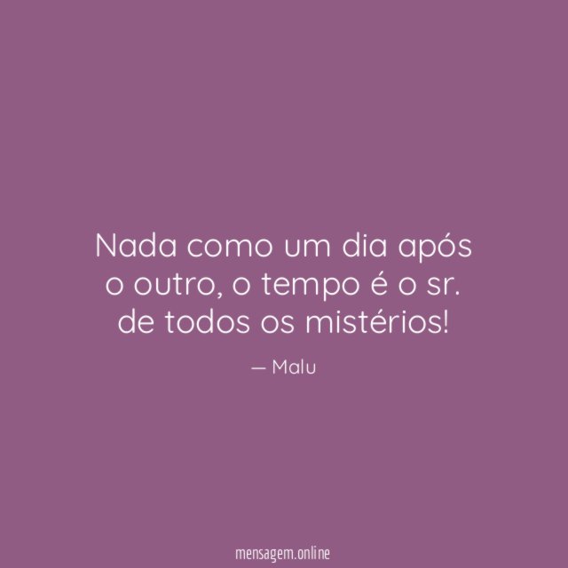 Nada como um dia após o outro