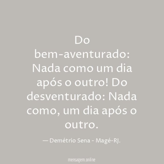 Do bem-aventurado
