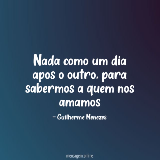 Nada como um dia apos o outro